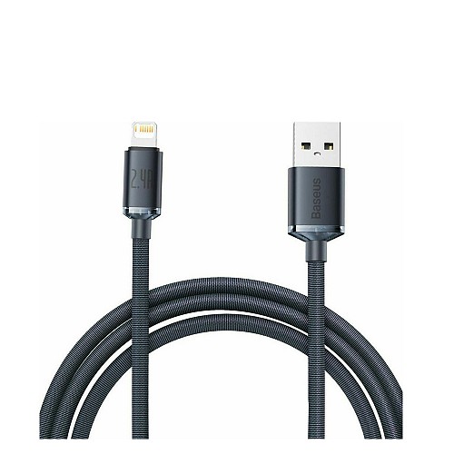 Baseus Crystal Shine Braided USB to Lightning Cable  2m (CAJY000101) (BASCAJY000101)