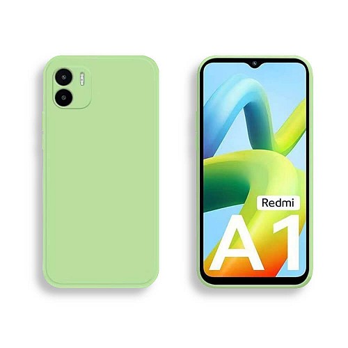 Bodycell Square Liquid Silicon Case Xiaomi Redmi A1/A2 Light Green