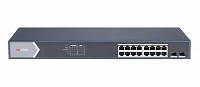 HIKVISION Managed switch DS-3E1518P-SI, 16x PoE & 2x SFP ports, 1000Mbps DS-3E1518P-SI