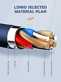 LDNIO  Lightning  USB LS801, 30W, 1m,  5210131073520