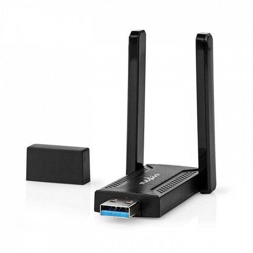 Wireless AC1200 High-Gain USB Adapter NEDIS WSNWA1210BK