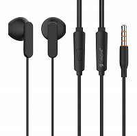 CELEBRAT earphones με μικρόφωνο G23, 3.5mm σύνδεση, Φ14mm, 1.2m, μαύρα G23-BK