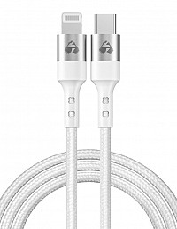 POWERTECH καλώδιο USB-C σε Lightning PTR-0127, PD 20W, copper, 1m, λευκό PTR-0127