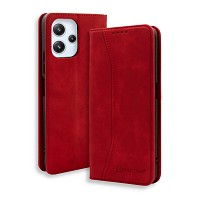 Bodycell Book Case Pu Leather Xiaomi Redmi 12 4G/5G Red