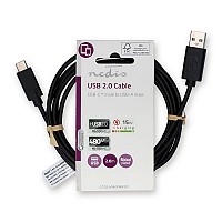  USB High-Speed A . - USB Type-C ., 2.00m NEDIS CCGL60600BK20