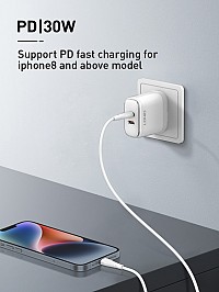 LDNIO  Lightning  USB-C LC611I, 30W PD, 1m,  6933138601105