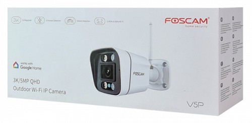 FOSCAM smart IP  V5P, 5MP 3K, 6x zoom, WiFi, IP66, Onvif,  FSC-V5P-WH