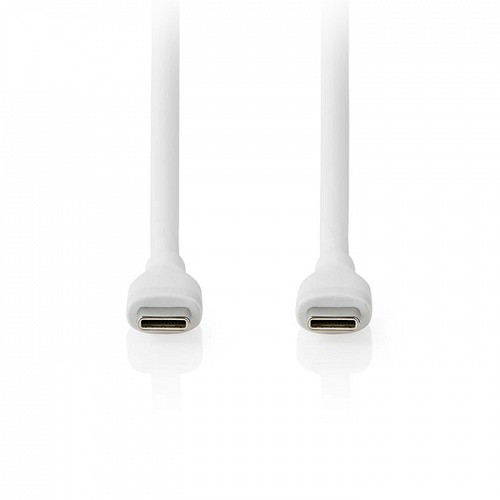 Καλώδιο σιλικόνης USB High-Speed type-C αρσ. - USB type-C αρσ., 1.50m σε λευκό χρώμα NEDIS CCGB60820WT15