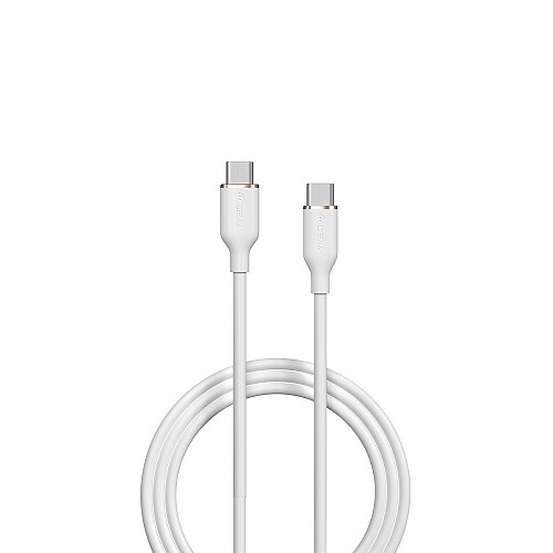 DEVIA cable Jelly USB-C - USB-C 1,2m 60W white