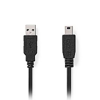  USB High-Speed A . - Mini USB 5-pin ., 2.00m    NEDIS CCGL60300BK20