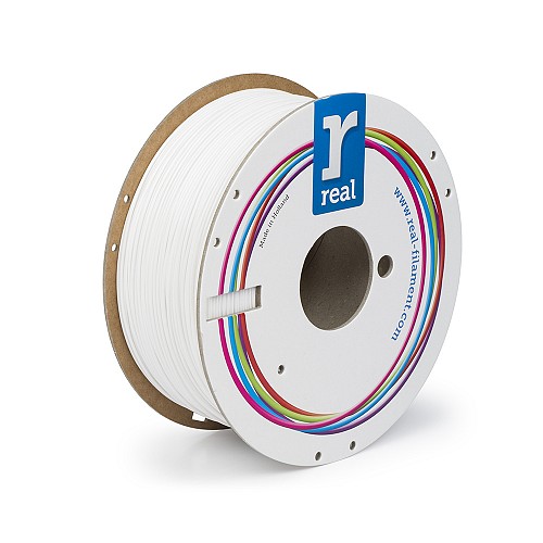 REAL PETG 3D Printer Filament - White Opaque ? spool of 1Kg - 2.85mm (REALPETGSWHITE1000MM300)