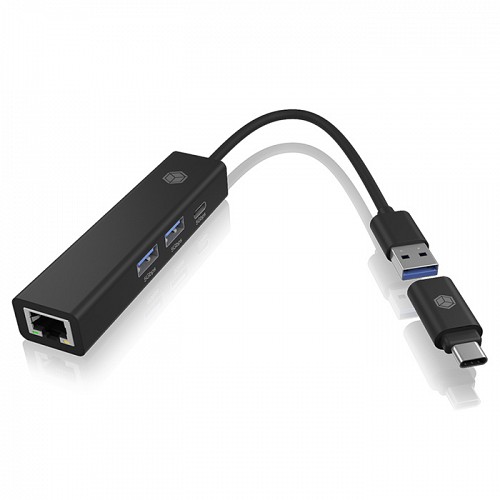   4  USB 3.2 Gen 1x1    ICY BOX IB-HUB1439-LAN