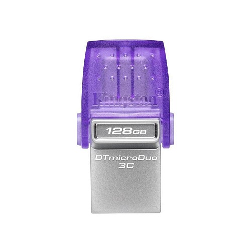 Kingston DataTraveler MicroDuo 3C 128GB USB 3.1 Stick Purple (DTDUO3CG3/128GB) (KINDTDUO3CG3-128GB)