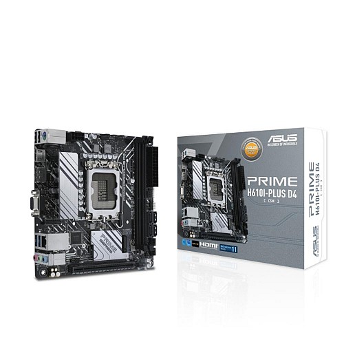 Asus Prime H610I-PLUS D4 Motherboard Mini ITX  Intel 1700 Socket (90MB1B20-M0EAYC) (ASU90MB1B20-M0EAYC)