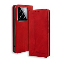 Bodycell Book Case Pu Leather Xiaomi 14 5G Red