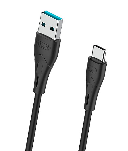 CELEBRAT καλώδιο USB-C σε USB CB-18T, 15W, 480Mbps, 1m, μαύρο CB-18T-BK