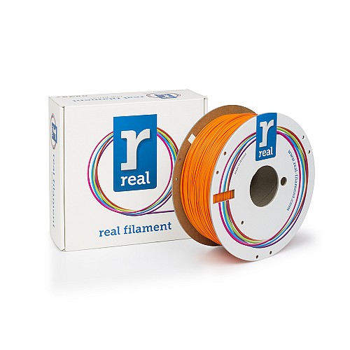 REAL PLA 3D Printer Filament - Fluorescent Orange - spool of 1Kg - 1.75mm (REALPLAFORANGE1000MM175)