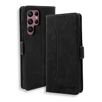 Bodycell Book Case Pu Leather Samsung S24 Ultra Black