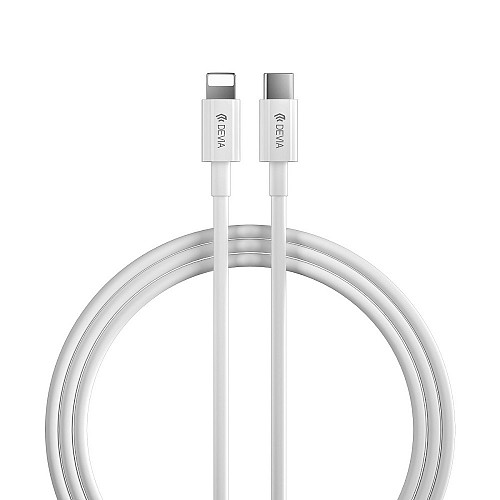 Devia cable Smart PD USB-C - Lightning 2,0 m 3A white 27w