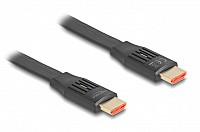 DELOCK καλώδιο HDMI 81002, flat, 8K/60Hz, 48 Gbps, eARC, HDR, 2m, μαύρο 81002