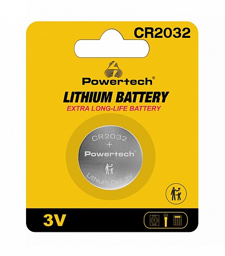 POWERTECH   PT-1208, CR2032, 3V, 1 PT-1208