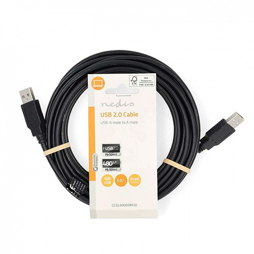  USB High-Speed A . - USB A ., 5.00m NEDIS CCGL60000BK50