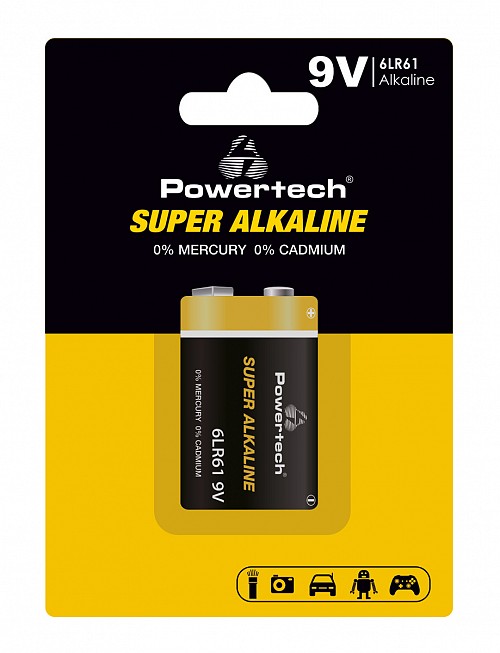 POWERTECH   Super Alkaline PT-1215, 9V, 1 PT-1215