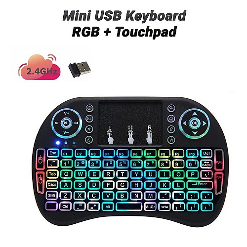 Mini USB Keyboard RGB + Touchpad 0824.072