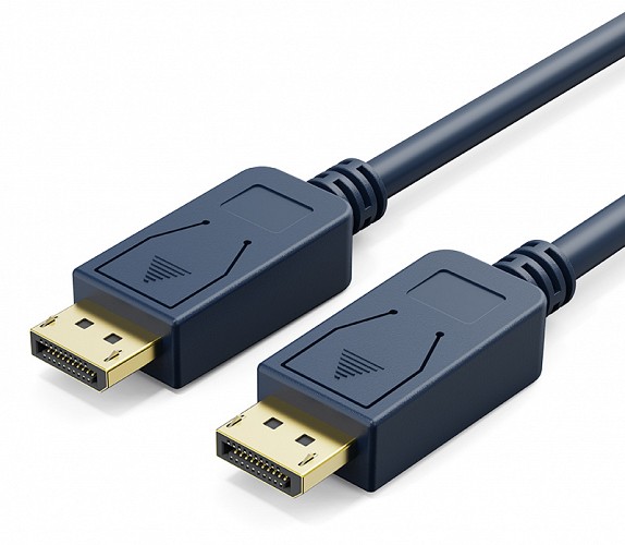 CABLETIME καλώδιο DisplayPort CT-01G, 4K/60Hz, 18 Gbps, 0.5m, μπλε 5210131092712