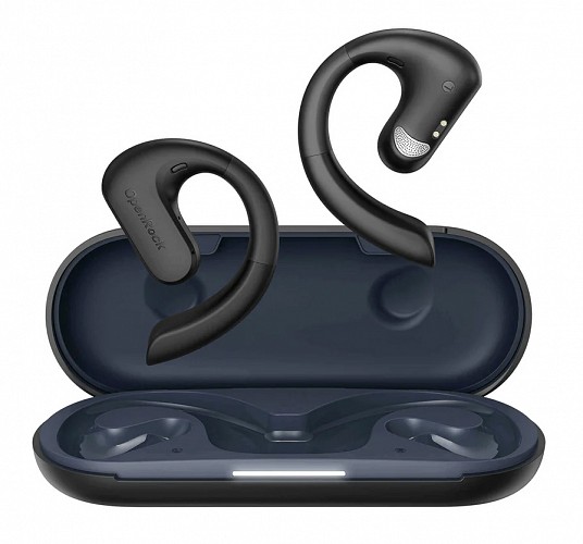 OPENROCKS earphones με θήκη φόρτισης OpenRock S, Open Wearable Stereo, ANC, μαύρο, by OneOdio OA-OPENROCKS-BK