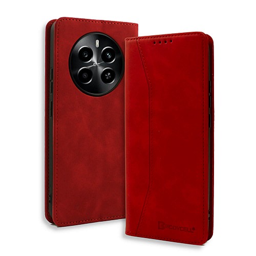 Bodycell Book Case Pu Leather Realme 13 4G Red