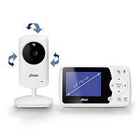 Full Eco Ασύρματη ενδοεπικοινωνία (baby monitor), τεχνολογίας FHSS 2.4GHz με δυνατότητα αμφίδρομης επικοινωνίας, κάμερα και έγχρωμη οθόνη 2.4 σε λευκό χρώμα ALECTO DVM-64