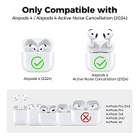 Θήκη Σιλικόνης AhaStyle WG163 Apple AirPods 4 Premium με Γάντζο Μαύρο