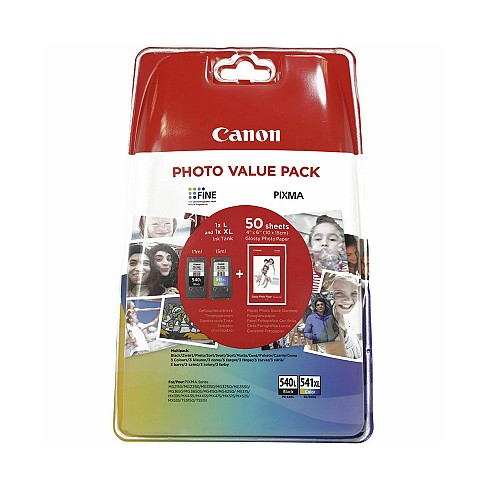 Canon  Inkjet PG-540L/CL-541XL Photo Value Pack Photo paper Multipack black/color (5224B007) (CANPG-540LVP)