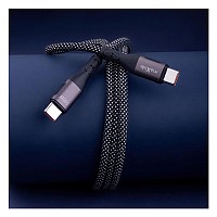 Καλώδιο Σύνδεσης USB 2.0 Maxlife MXUC-11 Magnetic Nylon USB C σε USB C 100W 1m Μαύρο