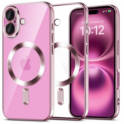 TECH-PROTECT MAGFLEX CASE IPHONE 16 shiny rose backcover