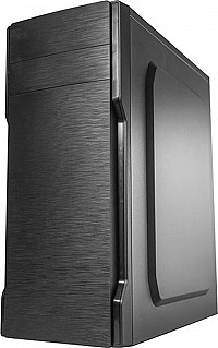 SUPERCASE PC CHASSIS F81A, MIDI TOWER ATX, BLACK, W/O PSU, 1x 8CM REAR FAN, 2YW.