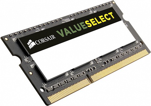 CORSAIR RAM SODIMM 4GB CMSO4GX3M1A1600C11, DDR3, 1600MHz, LATENCY 11-11-11-29, 1.5V, VALUE SELECT, LTW.