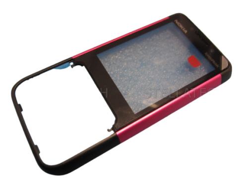 Nokia 5610 - Front Cover + Lens Black/Pink