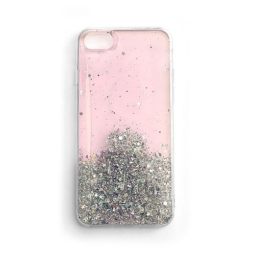  iPhone 7 / 8 Plus Star Glitter Silicone Pink