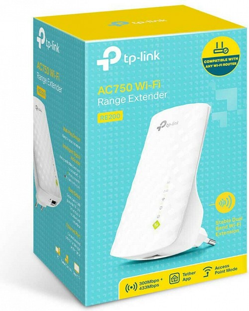 TP-LINK WiFi Range Extender AC750, Ver. 5.0 RE200