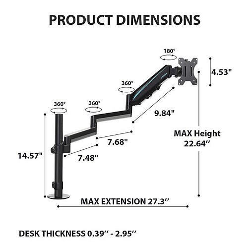 Gaming Αξεσουάρ Γραφείων - Eureka Ergonomic® ERK-MA02-24P