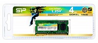 SILICON POWER  DDR3L SODimm , 4GB, 1600MHz, PC3L-12800, CL11, 1.35v SP004GLSTU160N02