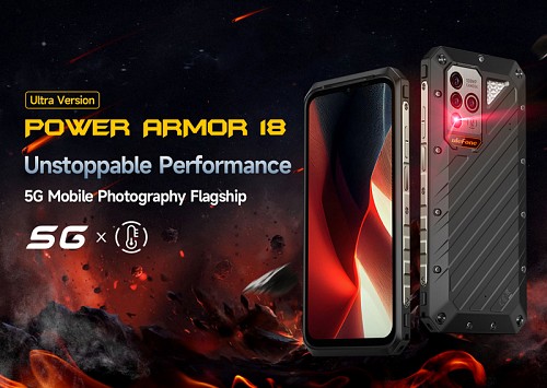 ULEFONE smartphone Power Armor 18 Ultra, 5G, 6.58, 12/512GB,  ARMOR18U-BK