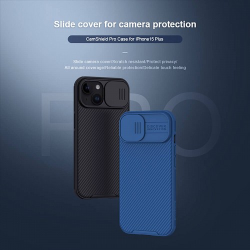 NILLKIN θήκη CamShield Pro για iPhone 15 Plus, μαύρη 6902048266100