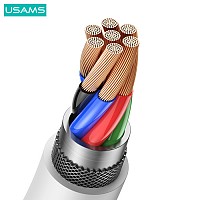 USAMS καλώδιο USB-C σε USB US-SJ601, 15W, 1m, λευκό SJ601USB01