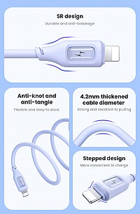 USAMS  Lightning  USB US-SJ618, 12W, 1m,  SJ618USB03