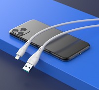 CELEBRAT  Lightning  USB CB-18I, 12W 2.4A, 480Mbps, 1m,  CB-18I-WH