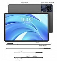 TECLAST tablet T50HD, 11 HD, 6/256GB, Android 14, 4G, 8000mAh,  T50HD-BK