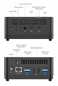 MINISFORUM mini PC UM690S, AMD 6900HX, 16/512GB SSD, Windows 11 Pro UM690S